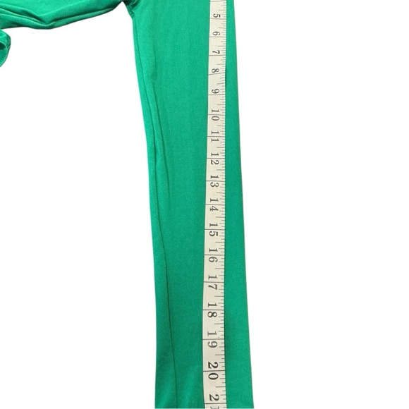 ZARA Emerald Green Long Sleeve Bodysuit Draped Neck Size S - Picture 5 of 7